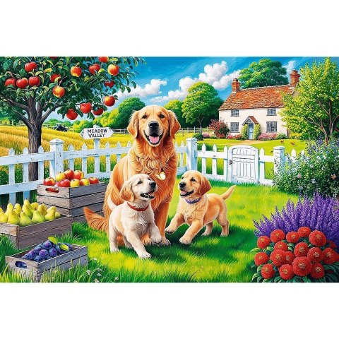 Puzzle 300 elementów EasyPiece Pieski na wsi; dla seniora Trefl