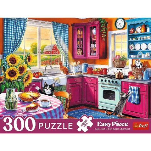 Puzzle 300 elementów EasyPiece Poranek w kuchni; dla seniora Trefl