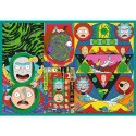 Puzzle 4x250 elementów Rick i Morty Zakręcony świat Trefl