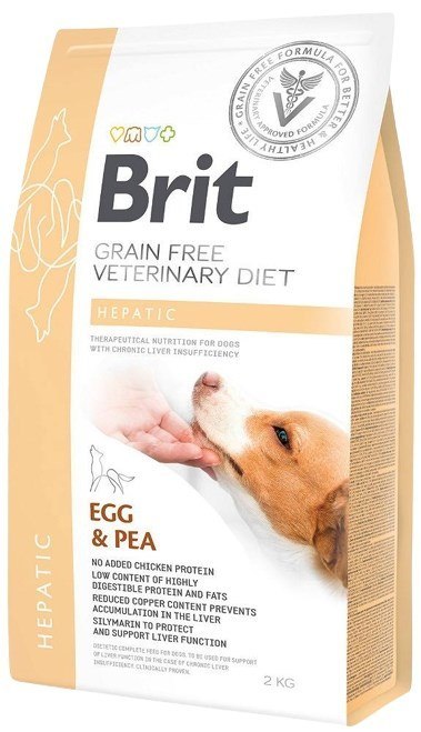 Brit GrainFree Hepatic dla psów z niewydolnością wątroby 2kg