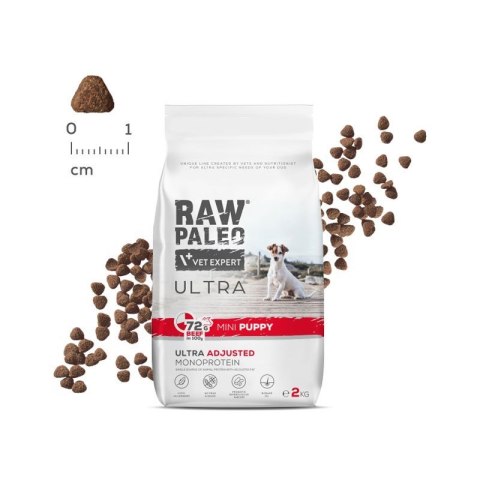 VetExpert Raw Paleo Ultra Wołowina Mini Puppy 2kg (WYPRZEDAŻ)