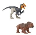 Figurki Jurassic World Niebezpieczny dinozaur Guanlong kontra Lystrosaurus Mattel