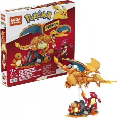 Klocki Mega Pokemon Charmander evolution Mega Bloks