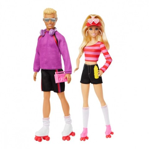 Lalka Barbie Fashionistas Barbie i Ken na wrotkach Mattel