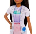 Lalka Barbie Lekarz Dentystka z pacjentem ciemne włosy Mattel