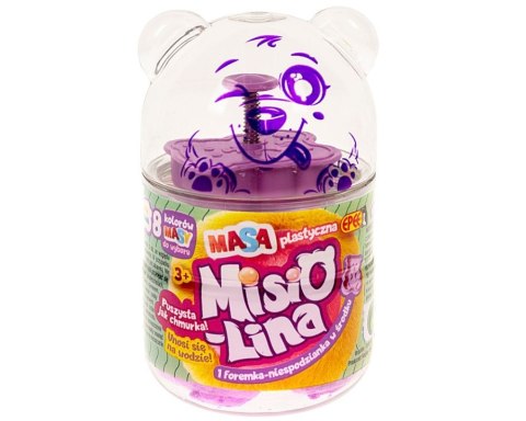 Masa plastyczna Misiolina 60g 1 foremka Fioletowa Epee