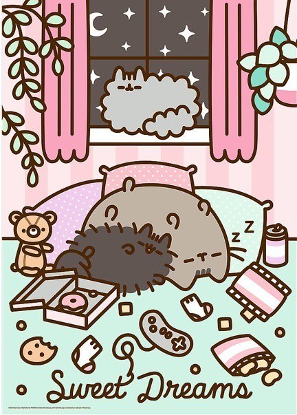 Puzzle 1000 elementów Pusheen Trefl