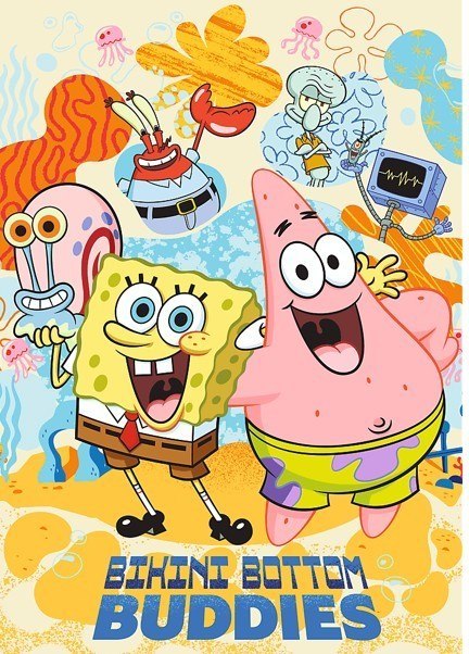 Puzzle 1000 elementów SpongeBob Kanciastoporty Trefl