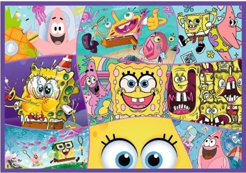 Puzzle 4x250 elementów SpongeBob Szalony świat Trefl