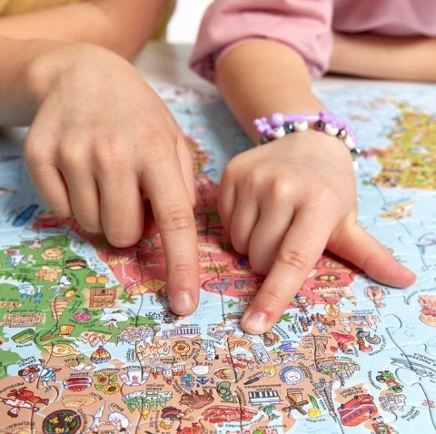 Puzzle odkrywcy - Mapa świata 300 elementów CzuCzu