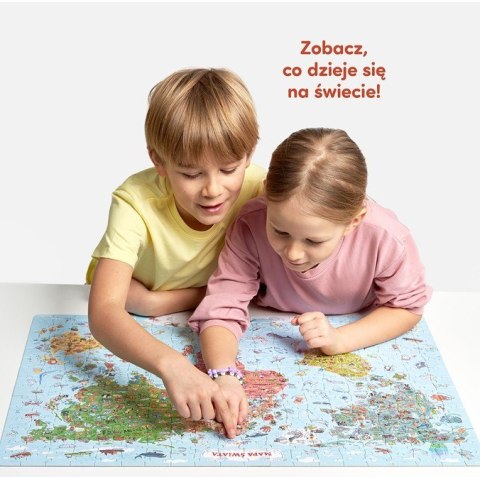 Puzzle odkrywcy - Mapa świata 300 elementów CzuCzu