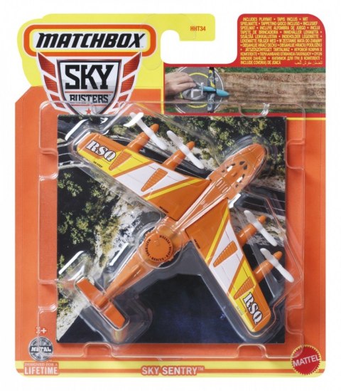 Samolot + Mata Matchbox Display 8 sztuk Mattel