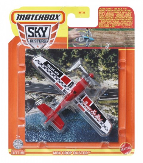 Samolot + Mata Matchbox Display 8 sztuk Mattel