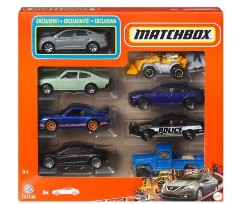 Zestaw pojazdów Matchbox 8-pak 1:64 mix Mattel