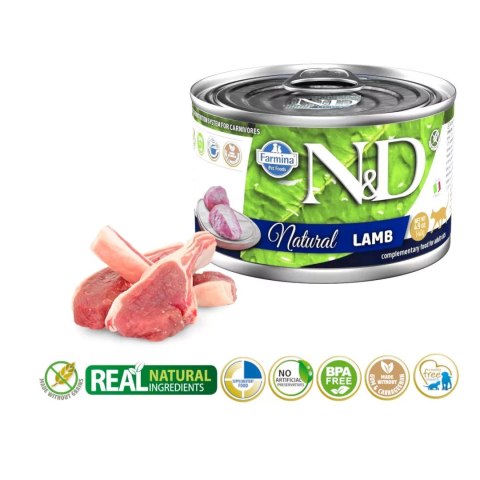 FARMINA N&D Cat Natural Jagnięcina - mokra karma dla kota - 140 g