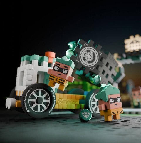 Klocki Mini Waffle - Napad na bank 148 elementów Marioinex