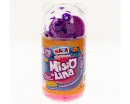 Masa plastyczna Misiolina 2x50g 2 foremki różowy fioletowy Epee