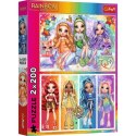 Puzzle 2x200 elementów Tęczowe Lalki Rainbow High Trefl