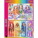 Puzzle 2x200 elementów Tęczowe Lalki Rainbow High Trefl