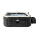 Nadmuchiwane jacuzzi kwadratowe hydromasaż 6 os. 196x71 cm akcesoria premium INTEX 28452
