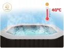 Nadmuchiwane jacuzzi kwadratowe hydromasaż 6 os. 196x71 cm akcesoria premium INTEX 28472