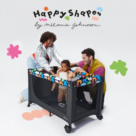 Łóżeczko turystyczne JOY 2 HAPPY SHAPES Kinderkraft