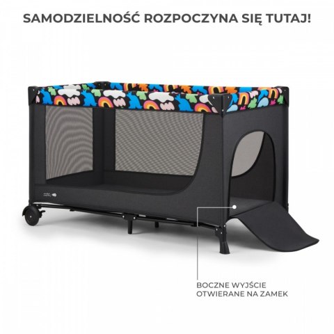 Łóżeczko turystyczne JOY 2 HAPPY SHAPES Kinderkraft