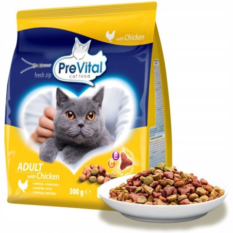 PREVITAL kurczak karma sucha dla kotów 300g