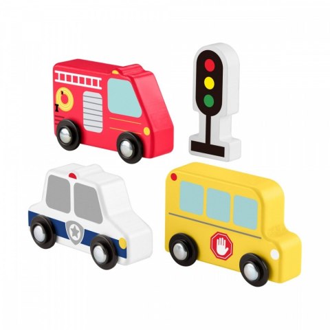 Samochody drewniane zestaw Fisher Price