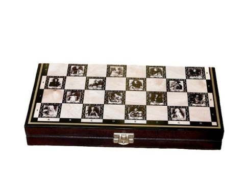 Szachy magnetyczne Królewskie 28 cm Filipek