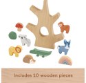 Wooden Drewniane drzewko zestaw klocków Fisher Price