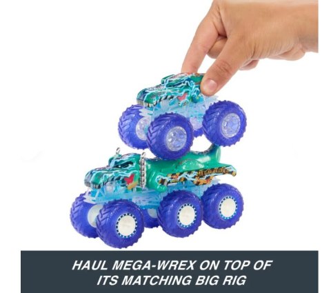 Zestaw pojazdów Monster Trucks 6-kołowe ciężarówki Hot Wheels