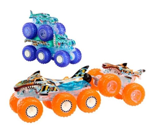 Zestaw pojazdów Monster Trucks 6-kołowe ciężarówki Hot Wheels