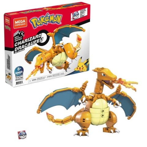 Klocki Mega Charizard Pokemon do zbudowania GWY77 Mega Bloks