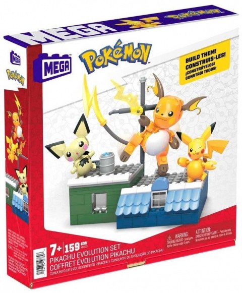 Klocki Pokemon Ewolucja Pikachu Mega Bloks