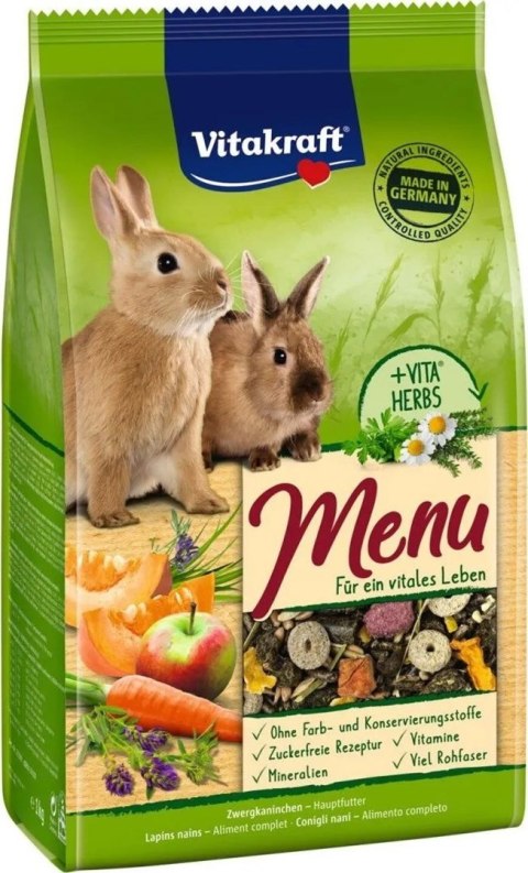 VITAKRAFT MENU VITAL 3kg karma dla świnki morskiej