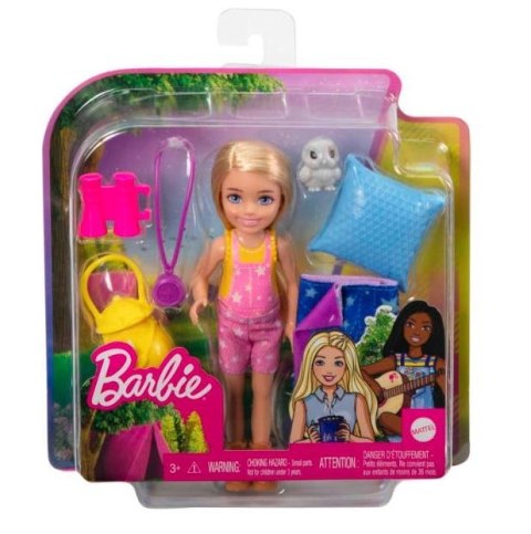 Zestaw Barbie Kemping Chelsea Lalka + śpiwór Mattel