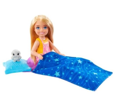 Zestaw Barbie Kemping Chelsea Lalka + śpiwór Mattel