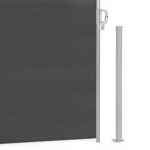 Podwójna markiza 300x300x180 cm przeciwsłoneczna boczna parawan roleta antracyt MultiGarden