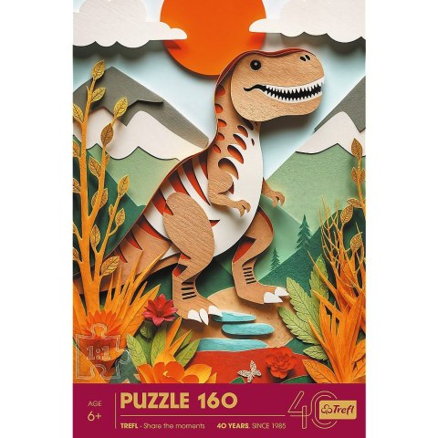 Puzzle 160 elementów 40-lecie Paper Art Dinozaur Trefl
