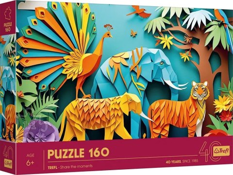 Puzzle 160 elementów 40-lecie Paper Art Dżungla Trefl