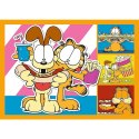 Puzzle 4w1 Garfield kocha lazanie Trefl