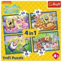 Puzzle 4w1 Spongebob Trefl