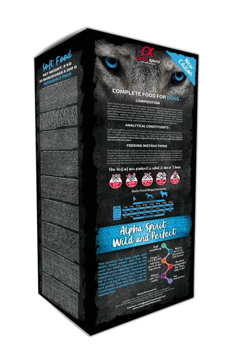 Alpha Spirit Pełnoporcjowa dla psów WILDFISH 9KG
