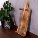 DESKA DREWNIANA / TACA DO SERWOWANIA NA NÓŻKACH Z UCHWYTEM 40X15,5X6 CM