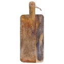 DESKA DREWNIANA / TACA DO SERWOWANIA NA NÓŻKACH Z UCHWYTEM 40X15,5X6 CM