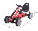 Gokart na pedały Power RED Milly Mally