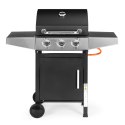 Grill gazowy ogrodowy 10.2 kW duży ruszt 3 palniki termometr reduktor MultiGarden