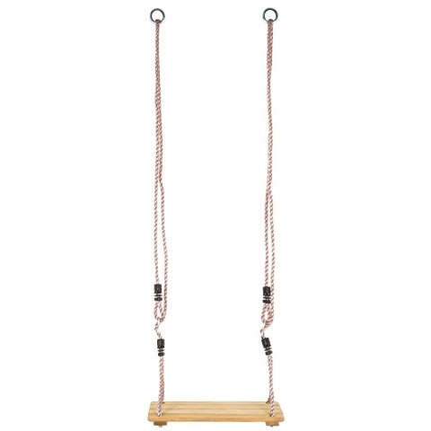 HUŚTAWKA OGRODOWA WISZĄCA DESKA DREWNIANA DLA DZIECI 40X16 CM