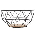 KOSZYK NA OWOCE I WARZYWA KOSZ METALOWY CZARNY MISKA LOFT 26 CM